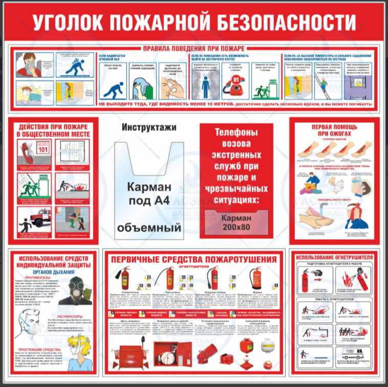 Стенды по пожарной безопасности